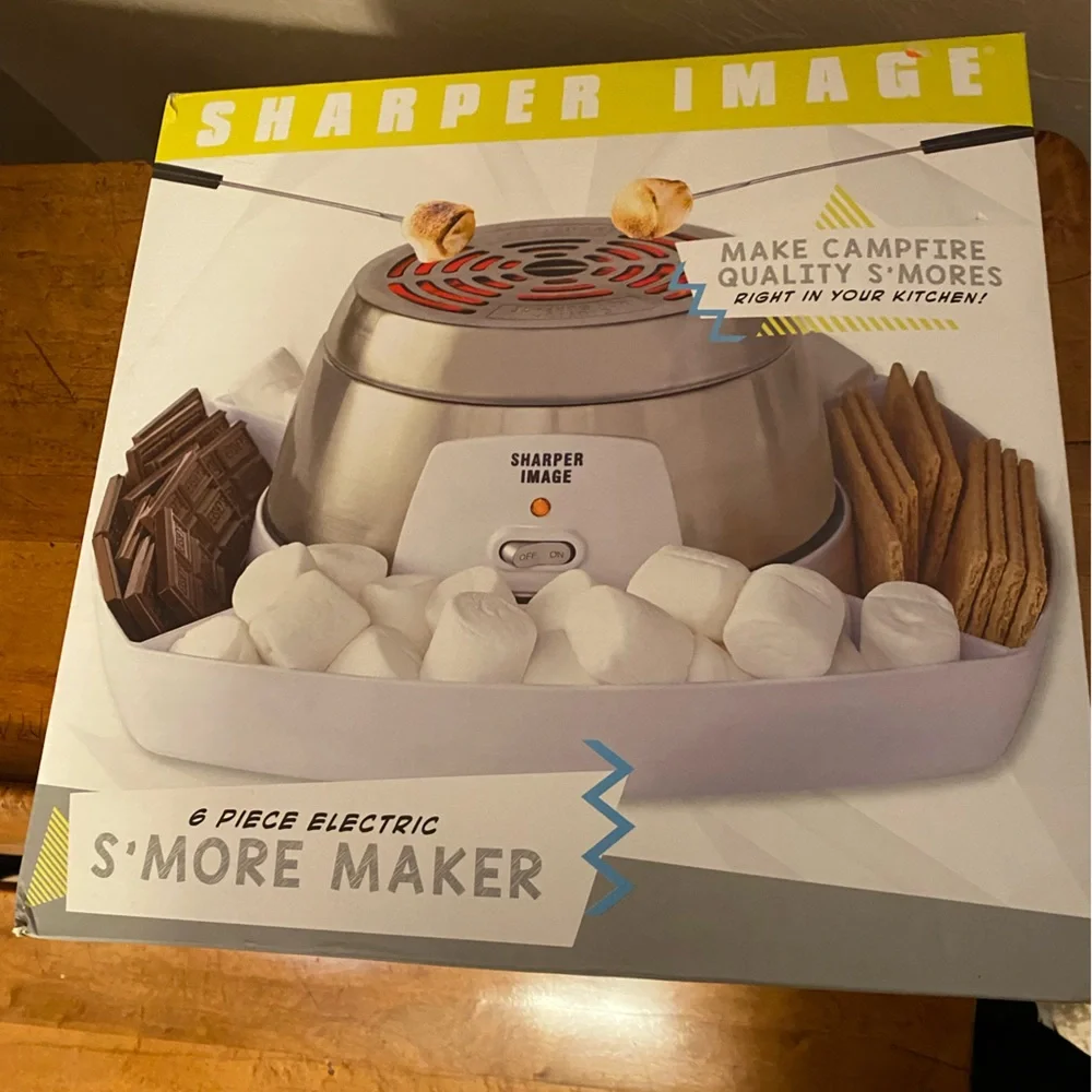 Sharper Image S’mores Maker 6 Piece Electric New
